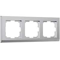 Werkel Рамка на 3 поста (серебряный матовый, Stark) / W0031865