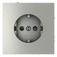 Розетка электрическая с заземлением и шторками Voltum S70 VLS040205