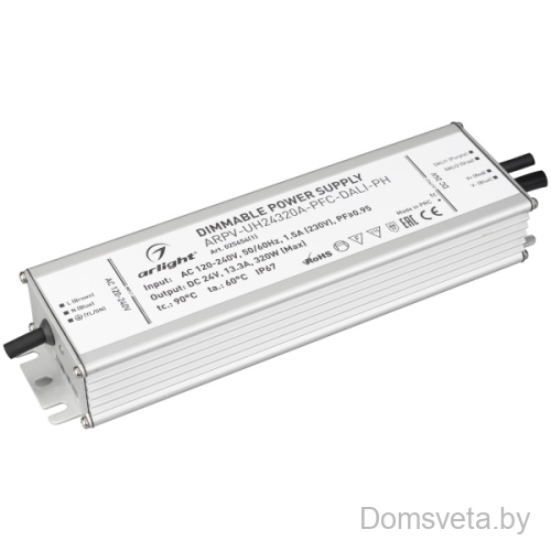 Блок питания ARPV-UH24320A-PFC-DALI-PH (24V, 13.3A, 320W) Arlight 025654(1) - цена и фото