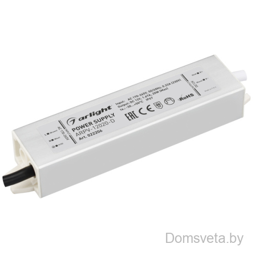 Блок питания ARPV-12020-D (12V, 1.7A, 20W) Arlight 022206 - цена и фото