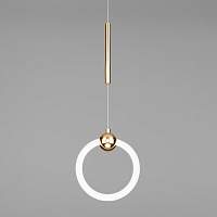 Подвесной светодиодный светильник Eurosvet Rim 90165/1 золото - цена и фото