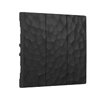 Werkel Набор клавиш для выключателя трехклавишного (черный, Hammer) / W1239008