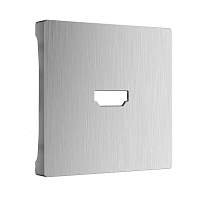 Werkel Накладка для розетки HDMI (серебряный рифленый) / WL09-HDMI-CP