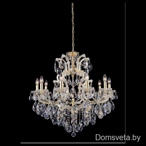 Подвесная люстра Crystal Lux ISABEL ISABEL SP11 GOLD/TRANSPARENT - цена и фото