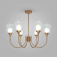 Eurosvet Подвесной светильник 70217/6 латунь - цена и фото