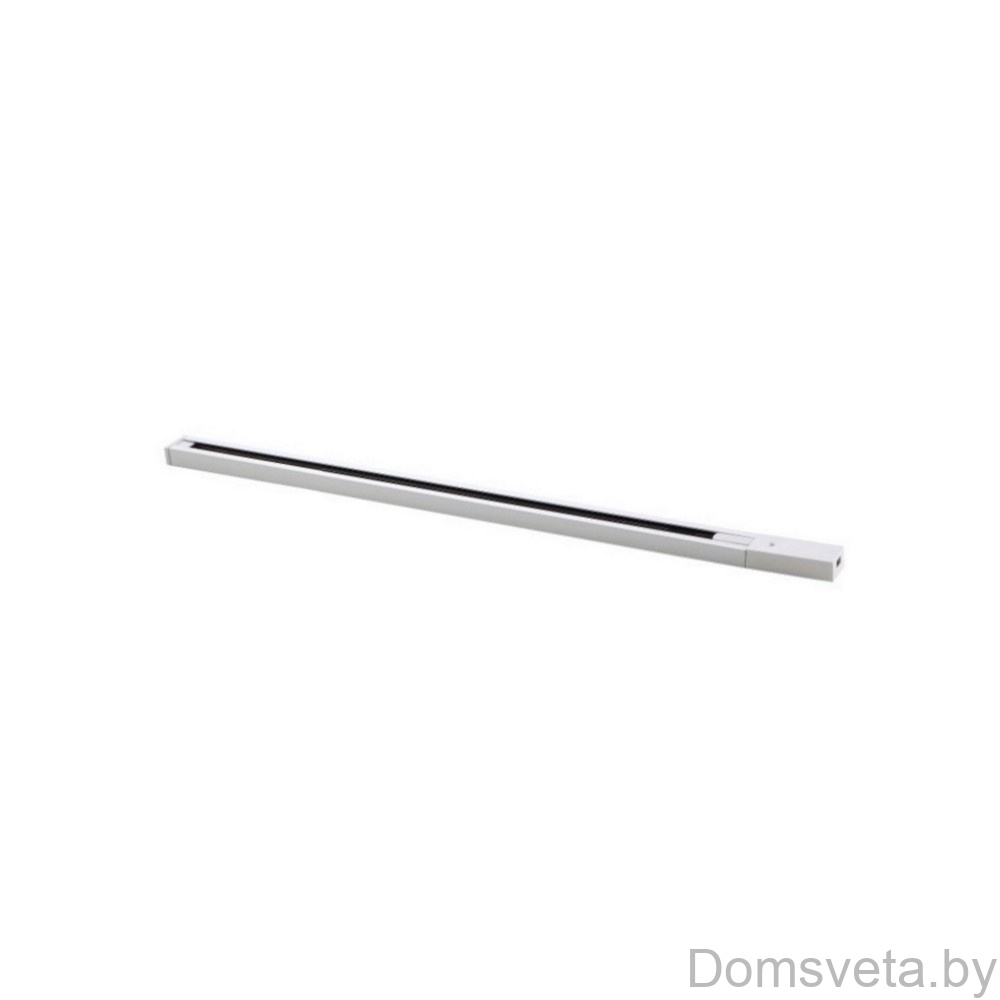 Шинопровод однофазный с питанием и заглушкой Crystal Lux CLT 0.11 01 L1000 WH - цена и фото