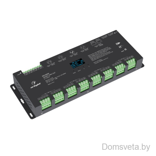 Декодер SMART-DMX-SUF (12-24V, 24x5A, XLR3, RJ45) Arlight - цена и фото