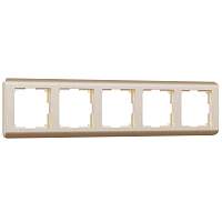 Werkel Рамка на 5 постов (шампань, Stream) / W0052111