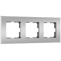 Werkel Рамка на 3 поста (серебро матовый, Slab) / W0032965