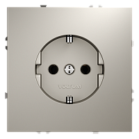 Розетка электрическая с заземлением Voltum S70 VLS040103