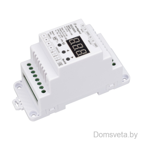 Декодер SMART-K23-DMX512-DIN (12-24V, 3x6A) Arlight 027126 - цена и фото