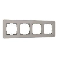 Werkel Рамка на 4 поста (дымчатый, Elite) / W0042417