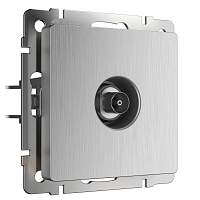 Werkel ТВ-розетка оконечная (cеребряный рифленый) / W1183009