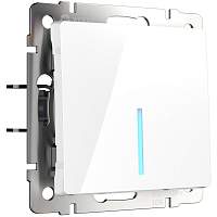 Werkel Выключатель одноклавишный проходной с подсветкой (белый) / W1112101