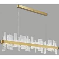 Подвесная люстра Wertmark WE461.04.303 LOTTA 140 Вт LED 3000K золотистый - цена и фото