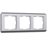 Werkel Рамка на 3 поста (серебрянный, Stream) / W0032106