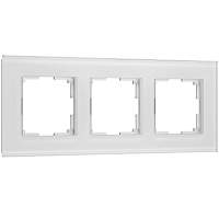 Werkel Рамка на 3 поста (белый soft-touch, Senso) / W0033101