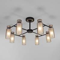 Eurosvet Потолочная люстра со стеклянными плафонами 70115/8 черный - цена и фото