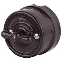 Werkel Переключатель одноклавишный (коричневый) Ретро / W5612014