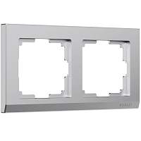 Werkel Рамка на 2 поста (серебряный матовый, Stark) / W0021865