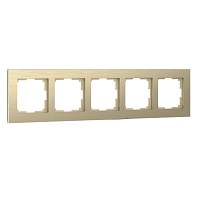 Werkel Рамка на 5 постов (шампань, Aluminium) / W0051711