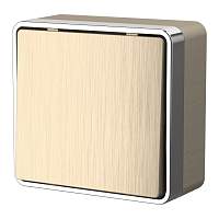 Werkel Выключатель одноклавишный Gallant (шампань рифленый) / W5010010