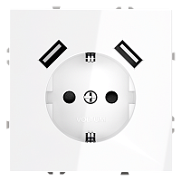 Розетка с USB, А+А Voltum S70 VLS040401