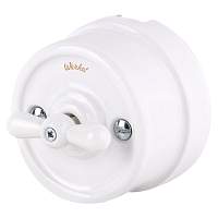 Werkel Переключатель одноклавишный Retro (белый) / W5612001