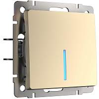 Werkel Выключатель одноклавишный с подсветкой (шампань) / W1110111