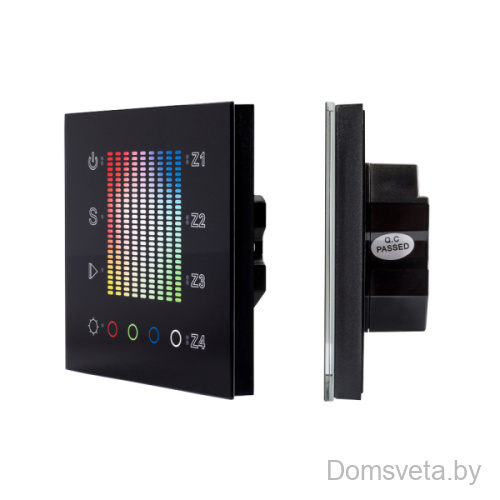 Панель Sens SR-2831AC-RF-IN Black (220V,RGB,4зоны) Arlight 020585 - цена и фото