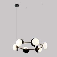 Eurosvet Подвесной светильник 70150/6 черный/латунь - цена и фото