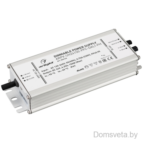 Блок питания ARPV-UH24150-PFC-DALI-PH (24V, 6.3A, 150W) Arlight 026126 - цена и фото