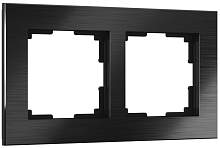 Werkel Рамка на 2 поста (черный, Aluminium) / W0021708