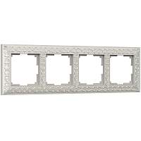Werkel Рамка на 4 поста (жемчужный, Antik) / WL07-Frame-04