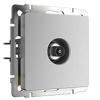 Werkel ТВ-розетка проходная (серебряный) / WL06-TV-2W