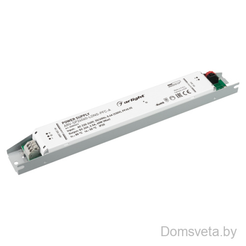 Блок питания ARV-SP24060-LONG-PFC-A (24V, 2.5A, 60W) Arlight - цена и фото