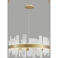 Подвесная люстра Wertmark WE460.01.303 LOTTA 160 Вт LED 3000K золотистый - цена и фото