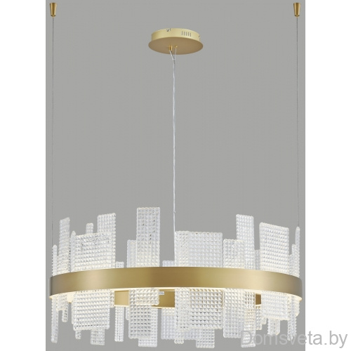 Подвесная люстра Wertmark WE460.01.303 LOTTA 160 Вт LED 3000K золотистый - цена и фото