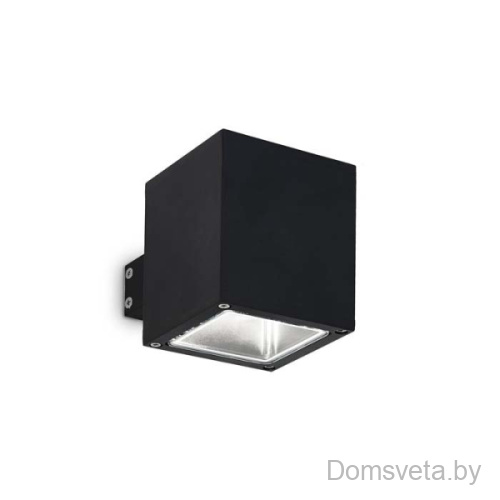 Уличный настенный светильник Ideal Lux SNIF AP1 SQUARE NERO 123080 - цена и фото