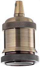 Патрон Ideal Lux Portalampada E27 Ghiera Ottone Brunito 249216 - цена и фото