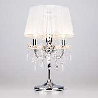 Декоративная настольная лампа Eurosvet Allata 2045/3T хром/белый (00000057135) - цена и фото