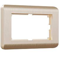 Werkel Рамка для двойной розетки (шампань, Stream) / W0082111