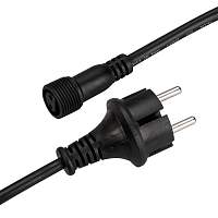 Шнур питания ARD-PRO-BALL-LIVE-1.5M Black (230V, 1.6A) Arlight 025653 - цена и фото