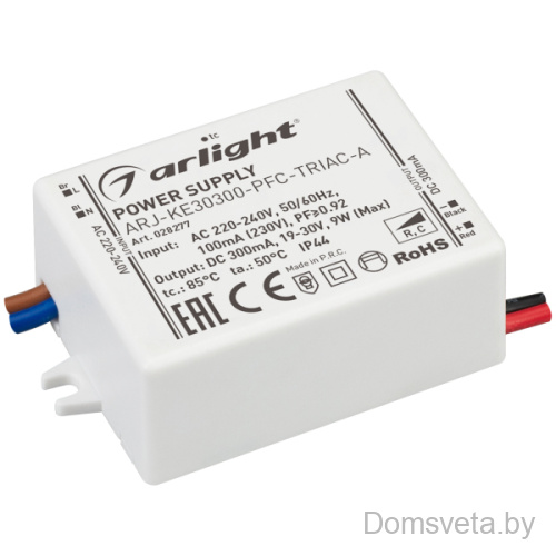 Arlight Блок питания ARJ-KE30300-PFC-TRIAC-A (9W, 300mA) (028277) - цена и фото