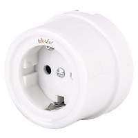 Werkel Розетка с заземлением Retro (белый) / W5671001