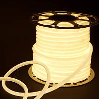 Лента светодиодная Гибкий неон 9.6W 144Led 2835 IP67 16mm 4200K круглый дневной белый, 50 м Elektrostandard LS003 220V - цена и фото