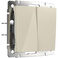 Werkel Перекрестный переключатель двухклавишный (слоновая кость) / W1123003