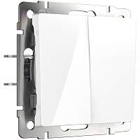 Werkel Перекрестный переключатель двухклавишный (белый) / W1123001
