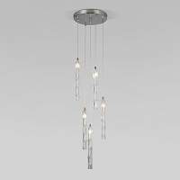 Eurosvet Подвесной светильник со стеклянными плафонами 50381/5 хром - цена и фото