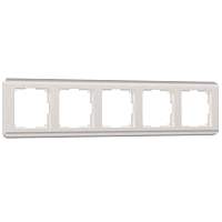 Werkel Рамка на 5 постов (перламутровый, Stream) / W0052113